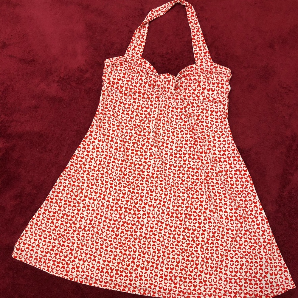 Pattern Halter Dress